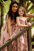 Mother Daughter Carnation Pink Palazzo Jumpsuits