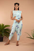 Aviary Blue Dhoti Saree Pants & Top (Clearance)