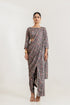 Black Botanica Blouse Saree & Dhoti Pants