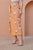 Pale Orange Midi Knotted Skirt