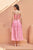 Taffy Pink Criss-Cross Back Dress