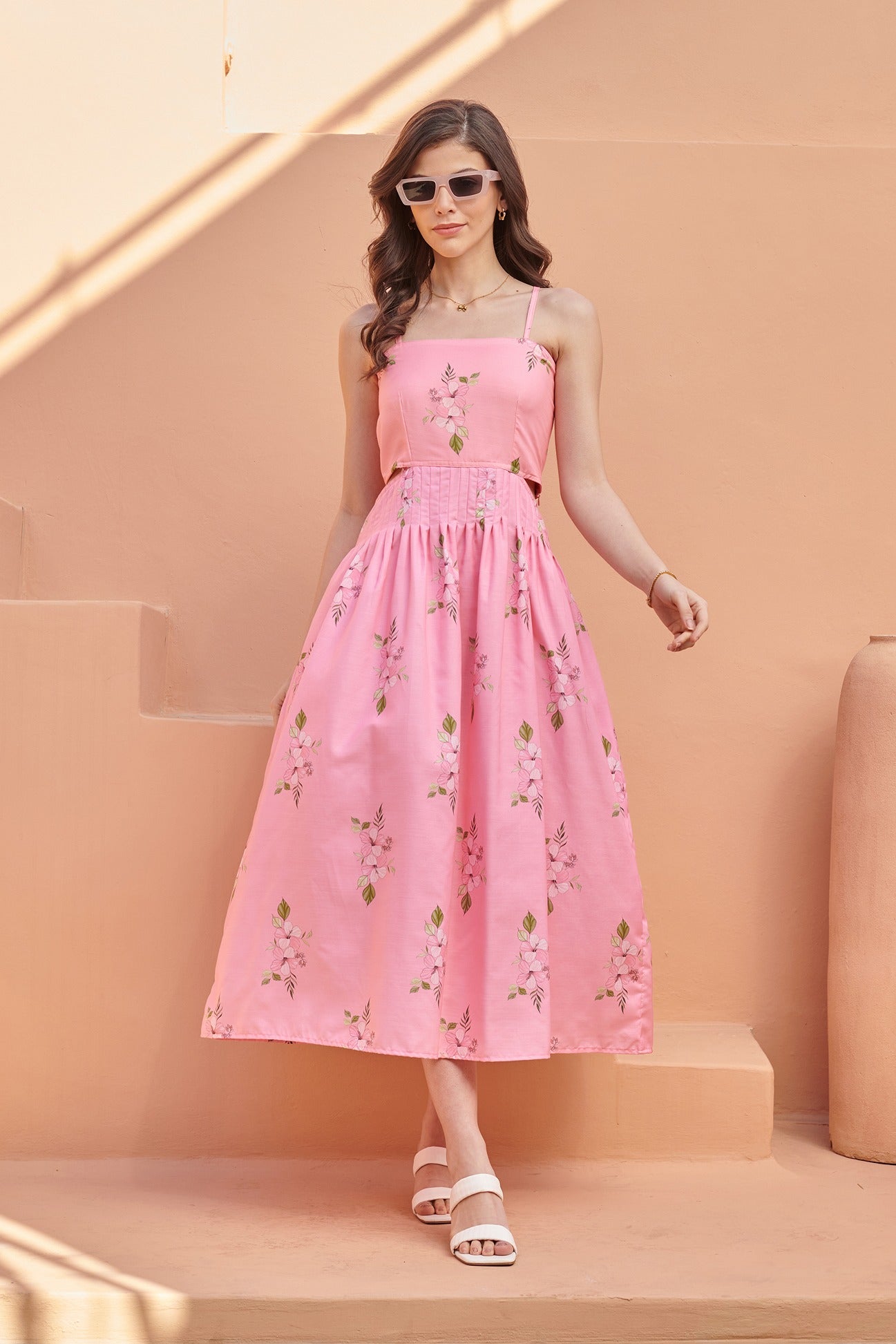 pink cross dress Smocked Cross Dress in Pink