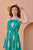 Jade Green Tiered Fit Satin Maxi Dress