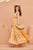 Jasmine Yellow Tiered Fit Satin Maxi Dress