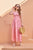 Taffy Pink Side Cut Satin Maxi Dress