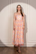 Retro Bloom Gathered Dress