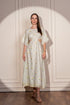 Garden Grid Side Cut Maxidress