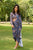 Persian Blue Lungi Saree & Top Set (Clearance)