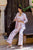 Sweet Pink Striped Pantsuit & Blouse Set (Clearance)