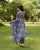 Persian Blue Lungi Saree & Top Set (Clearance)