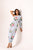 Striped One-Shoulder Dhoti Jumpsuit