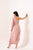 Pink Sand One-Shoulder Dhoti Jumpsuit