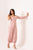 Pink Sand One-Shoulder Dhoti Jumpsuit