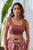 Burgundy Dhoti Pants & Sequinned Blouse Set