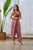 Burgundy Dhoti Pants & Sequinned Blouse Set