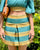 Aqua Crest Mini Skirt
