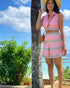 Pink Sky Top & Skirt Set