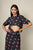 Heer Blue Cropped Shirt & Knotted Skirt Set (Clearance)