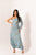 Dusty Teal One-Shoulder Dhoti Jumpsuit