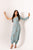 Dusty Teal One-Shoulder Dhoti Jumpsuit