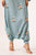 Dusty Teal One-Shoulder Dhoti Jumpsuit