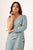 Dusty Teal One-Shoulder Dhoti Jumpsuit