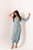 Dusty Teal One-Shoulder Dhoti Jumpsuit