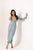 Dusty Teal One-Shoulder Dhoti Jumpsuit