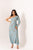 Dusty Teal One-Shoulder Dhoti Jumpsuit