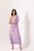 Very Peri Lilac One-Shoulder Dhoti Jumpsuit