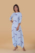 Cyan Blue Dhoti Jumpsuit (Clearance)