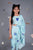 Aviary Blue Dhoti Saree Set Kids (Clearance)