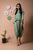 Seafoam Green Peplum Dhoti Jumpsuit (Clearance)