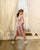 Rosey Pink Kimono Dhoti Jumpsuit Kids (Clearance)