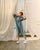 Dusty Teal Kimono Dhoti Jumpsuit Kids (Clearance)