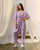 Very Peri Lilac Kimono Dhoti Jumpsuit (Clearance)