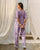 Very Peri Lilac Kimono Dhoti Jumpsuit (Clearance)