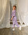 Very Peri Lilac Kimono Dhoti Jumpsuit Kids (Clearance)