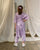 Very Peri Lilac Kimono Dhoti Jumpsuit Kids (Clearance)