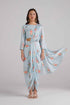 Baby Blue Lungi Saree Set (Sale)