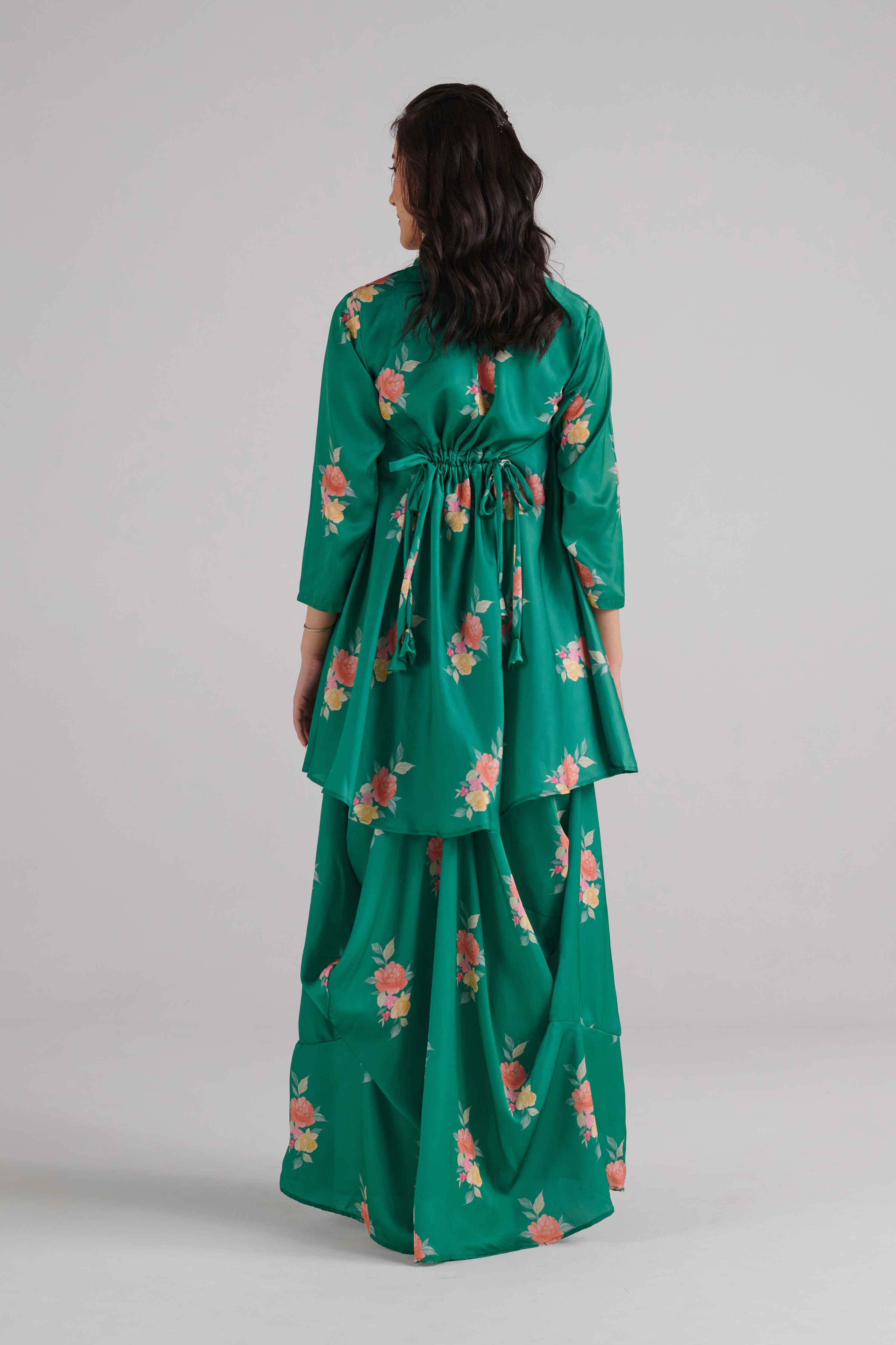 Jade Green Dhoti Kurti Dress Pasha India Jade Green Dhoti Kurti Dress Pasha India