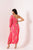 Hot Pink One-Shoulder Dhoti Jumpsuit