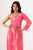 Hot Pink One-Shoulder Dhoti Jumpsuit