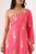 Hot Pink One-Shoulder Dhoti Jumpsuit