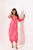 Hot Pink One-Shoulder Dhoti Jumpsuit