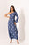 Space Blue One-Shoulder Dhoti Jumpsuit
