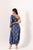 Space Blue One-Shoulder Dhoti Jumpsuit