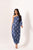 Space Blue One-Shoulder Dhoti Jumpsuit