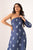 Space Blue One-Shoulder Dhoti Jumpsuit