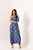 Space Blue One-Shoulder Dhoti Jumpsuit